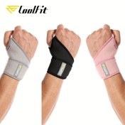 Resim COOLFIT Ayarlanabilir Bilek Stabilizatörü - Kompresyon Desteği ve Titreşim Hissi İle Basketbol, Halter, Spor Salonu için Kayış - Gri/Siyah/Pembe, Atletler & Fiziksel Aktiviteler İçin Odaklanmış Kan Akışı, Bileklik, Bilek Ateli, Bileklikler, Bilek Destekleri, Spor Bilekliği, Bilek Destekleri 