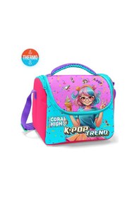 Resim Coral High Kids Pembe Turkuaz K-pop Desenli Thermo Beslenme Çantası 12788 Pembe - Turkuaz 
