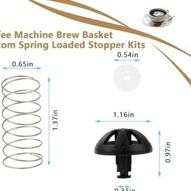Resim Kahve Makinesi Demleme Sepeti Alt Yaylı Stoper Kitleri Hamilton Beach Kahve Makineleri için Yedek Demleme Sepeti -Fit Fit Kahve Makinesi Aksesuarı 990117900 990237500 (2 Adet) 