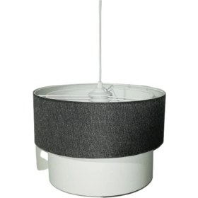 Resim Antrasit Beyaz Pasta Tekli Oturma Odası Yatak Odası Avizesi 