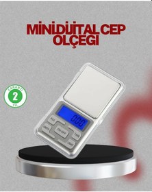 Resim Mey İthalat Mavi Işıklı Lcd Ekranlı Hassas Tartı Terazisi Beyaz 