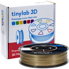 Resim TinyLab 3D 1.75mm 1000gr Altın PLA Filament 190-220°C Baskı Sıcaklığı - Yüksek Kalite, Çevre Dostu, Mükemmel Yapışma ve Pürüzsüz Yüzey 