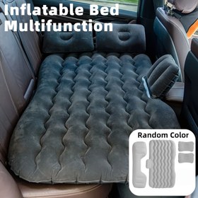 Resim Çoklu Araç Modelleri İçin Araba Şişme Yatak, Katlanabilir Seyahat Uyku Pedi, Araba Arka Koltuk İçin, Rastgele Renk Siyah/Gri, Kolay Saklama 