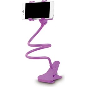 Resim GongtuShop Mor Tarzı Tablet Bilgisayarlar, Akıllı Telefonlar ve E-Okuyucular Için Uygun Evrensel Sağlam Plastik Cep Telefonu Tutucu (Yurt Dışından) 