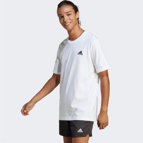 Resim adidas Essentials Long-Sleeve Erkek Beyaz Günlük T-Shirt 