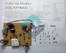 Resim 0-30V 5A Ayarlı Güç Kaynağı Kısa Devre Korumalı 