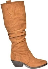 Resim fox SHOES T404401002 Süet Büzgülü Kadın Çizme 