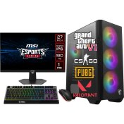 Resim MSI Şafak-Gaming Ddr5 – 27”180HZ Msi-Rtx 5060Tİ 8gb - Intel I5 14400F – 32GB-64GBRAM - 1tb M.2 SSD – Klavye-Mouse Msi 