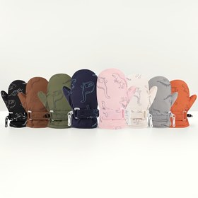 Resim Çocuk Dinozor Eldivenleri - Ayarlanabilir Bantlı Soğuk Hava Eldivenleri, Yumuşak Pastel Renkler (Pembe, Yeşil, Turuncu, Kahverengi, Gri) - Erkek ve Kız Çocuklar için, Kayak, Spor, Cadılar Bayramı & Noel - Bebekler ve Çocuklar için Kış Eldivenleri 