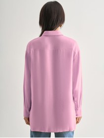 Resim Mizalle Gömlek Yaka Pembe Kadın Tunik M2MZ1030210219 
