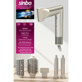 Resim Sinbo SHD-1721 Saç Şekillendirme Cihazı - Şampanya 