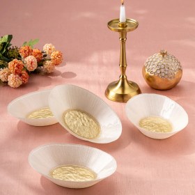 Resim Emsan Golden 4 Parça Cam Gondol 21 cm 