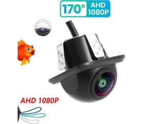 Resim Exvol Geri Görüş Park Kamerası 1080P Ahd 170 Derece Balık Gözü Ahd-Cvbs Park Çizgi Ayarlı Su Geçirmez 