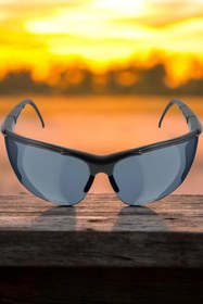 Resim MH MiniHediye Bisiklet Güneş Gözlüğü Yüz Ayarlı Silikon Burunlu Bisikletçi Koruyucu Gözlük S600 Füme 