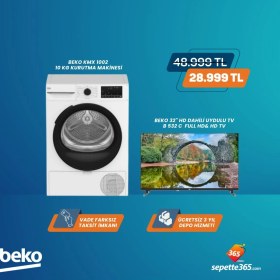 Resim Beko 10 kg Kurutma Makinesi + TV seti 