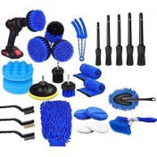 Resim Tongxida 22 Adet Wrs-cs29 Araba Yıkama Temizleme Fırçası Seti, İç Çatlak Elektrikli Matkap Fırçası 