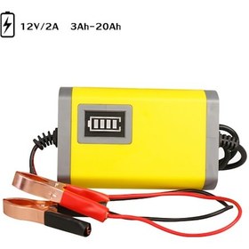 Resim Dianziye 12v Akıllı Akü Şarj Cihazı, 2a Akış, Sayısal Göstergeli, Moto/scooter, 3-20ah Akü İçin, Ab Standartı, 110-220v Girişi 