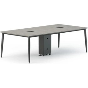 Resim Bürotime Era Toplantı Masası, Kül Meşe & Siyah Ayak, 120X240CM 