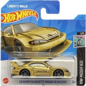 Resim Hot Wheels Oyuncak Araba Liberty Walk Tasarımlı Nissan Silvia HKK47 3 Yaş ve Üzeri İçin 