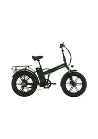 Resim Bisan E-folding F3 20 Jant H.disk 43 Cm Kadro Elektrikli Katlanır Bisiklet Haki Sarı 