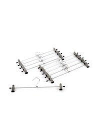 Resim Mandallı Metal Pantolon - Etek - Elbise Askısı 20 Adet Metalik 