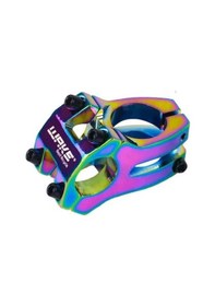 Resim Wake Rainbow 780mm Alüminyum 31.8 Bisiklet Gidonu + Boğaz Seti Lunje Gidon Wake Boğaz Rainbow Çok Renkli 