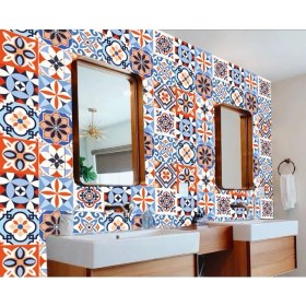 Resim Tink Kendinden Yapışkanlı Meksika 010 Desenli Pvc Karo 30X30 cm 4'lü 0,36 M2 