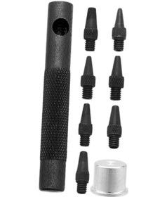 Resim Suntek Deri Delgeç Pratik El Sanatları Conta Dıy Kesme Vida Siyah 