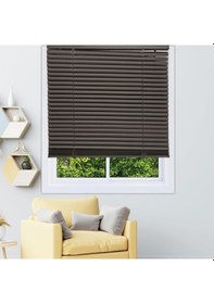 Resim Pvc Jaluzi 25 mm 80x160 cm Ölçülerinde Antrasit 