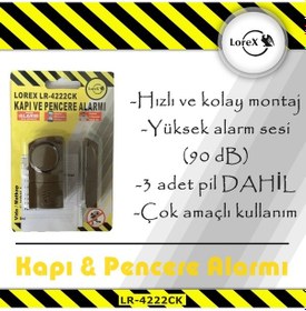 Resim Lorex Lr-4222Ck Kablosuz Kapı Pencere Alarmı - Kahverengi 