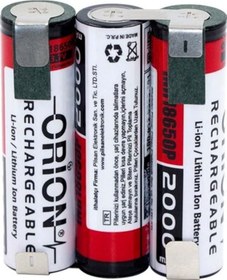 Resim Orion 18650 12V 2000 mAh 3S Li-ion Şarjlı Pil 