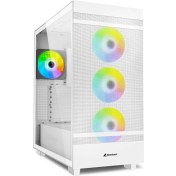 Resim Sharkoon Rebel C50 Argb Fanlı Atx Beyaz Oyuncu Kasa 