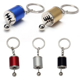 Resim çt çeçem ticaret 1 Adet Hareketli Araba Manuel Vites Anahtarlık Altı Hız Dişli Shifter Topuzu Metal Anahtarlık 