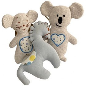 Resim Organic Sisters Toys Organik Fare - At - Koala Peluş Oyuncak Seti 
