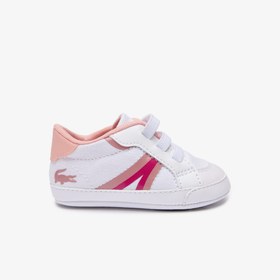 Resim Lacoste L004 Bebek Beyaz Spor Ayakkabı 