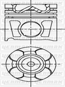 Resim YENMAK 31-04197-000 Piston Segman Std 83.00 Mm (OPEL: İNSİGNİA 625001 (WK372481) (FİYAT:4 ADET İÇİNDİR) 