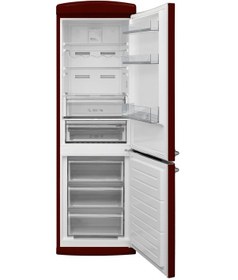 Resim Vestel Retro NFK37201 Bordo 330 LT No-Frost Kombi Tipi Buzdolabı 