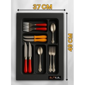 Resim ALMITAL 37x49 Cm. Antrasit Kaşıklık Ve Kepçelik 2'li Set (32x41 cm'e kadar kesilebilir) 