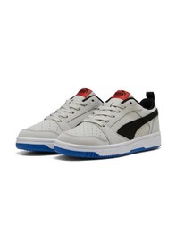 Resim Puma Rebound V6 Sneaker Jr Erkek Çocuk Ayakkabı 40063801 Gri 
