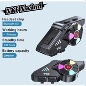 Resim Novahub Y60 İntercom Motosiklet Kulaklık, Bluetooth Kurye Kask Kulaklık 