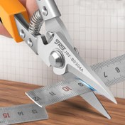 Resim Profesyonel Paslanmaz Çelik Makas Teneke Makas Metal Levha Kesme Makası PVC Boru Kesici Endüstriyel Makas 