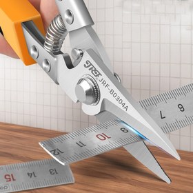 Resim Profesyonel Paslanmaz Çelik Makas Teneke Makas Metal Levha Kesme Makası PVC Boru Kesici Endüstriyel Makas 