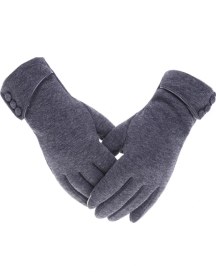 Resim Huluwa Kışlık Kore Tarzı Kadife Içlikli, Ters Dönmeyen Isıtıcı Eldiven (Yurt Dışından) 