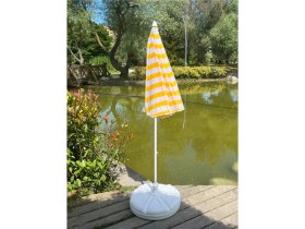 Resim Viatom Sarı Plaj Şemsiyesi 200 cm 10 Telli Şemsiye- Şemsiye Kazığı 