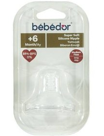 Resim Bebedor Silikon Yumuşak Biberon Emziği 6+ Orta Akış 332 