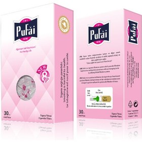 Resim Pufai Katran Süzen Pembe Filtreli Ağızlık 8 MM 30'lu 