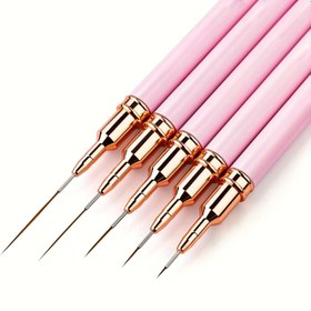 Resim 5'li Pembe Tırnak Fırçası Seti - Uzun Manikürler ve Jel Boyama İçin Mükemmel - 5 Boyutta (4/8/12/20/25mm) İçerir - Asetamid İçermez, Detaylı Bitirme İçin Temel, Tırnak Teknisyen Malzemeleri, Tırnak Ürünü ve Ekipmanları, Tırnak Aksesuarları, Tırnak Törpüsü, Manikür Kesesi İtici, Oje Düzeltme Kalemi, Tırnak Üst ve Taban, Tüm Tırnaklar İçin, Tırnak Tabanı, Tırnak Malzemeleri, Tırnak Oje Kalemi, Tırnak Ürünü, Manikür Malzemeleri, Tüm Manikür İçin, Manikür Ürünleri, Tırnaklar İçin Ürünler 