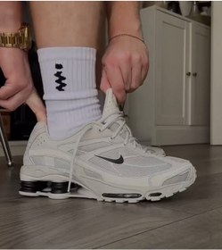 Resim Nike Shox Rıde 2 Sneaker Ayakkabı-sportxoutlet Bej 