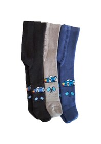 Resim Hepsinerakip Erkek Bebek/Çocuk Havlu Renkli Desenli Külotlu Pamuk Çorap 