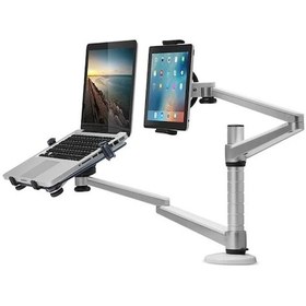 Resim 10-16" Dizüstü Bilgisayar Ve 4.7-12.9" Tablet İçin Ayarlanabilir Ergonomik Stand 
